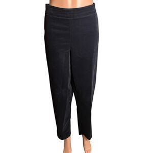 Talbots Blue Velvet Dress Pants 12 New With Tags! Side Zip Preppy Holidays Luxe